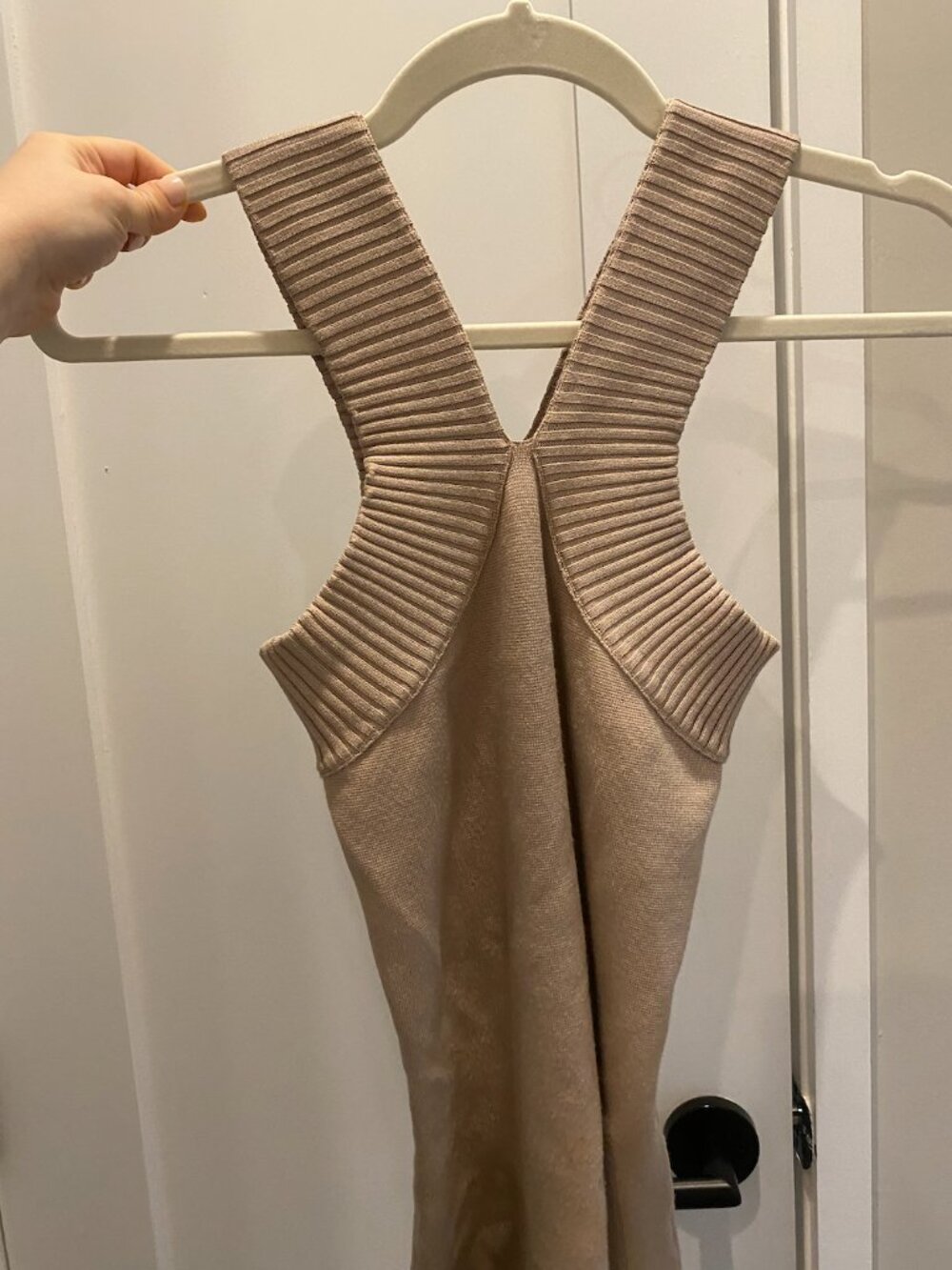 TAN KNITTED BODYSUIT - Picture 2 of 4